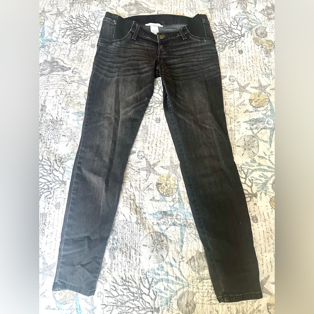Liz Lange Jeggings Gently Used Side Panel Stretchy Maternity Jeans Pants- Size 6